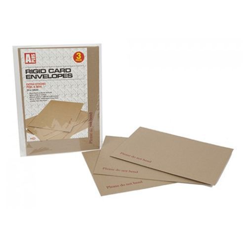 Rigid Envelopes Extra Strong Brown Posting Packaging Stationary Supplies