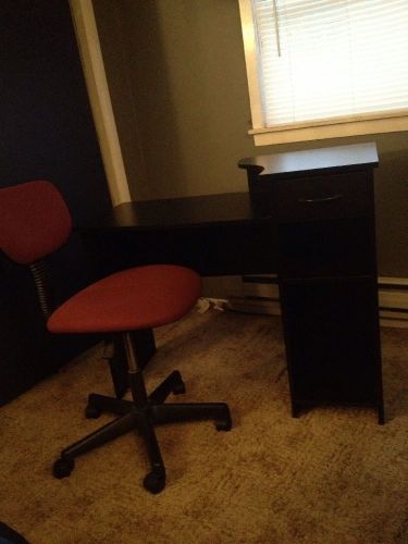 Black Computer Desk Plus Chair Included!!!!