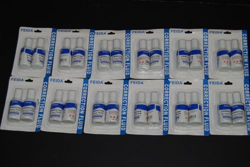 LOT OF 24PC CORRECTION FLUID WHITE OUT FREE SHIPPING