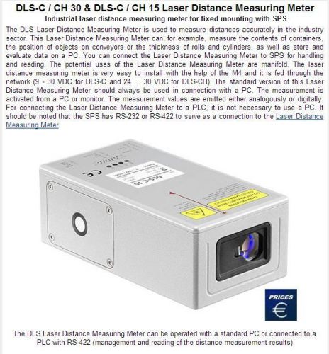 DIMETIX DLS-C 30 Laser Distance Measuring Device / Sensor