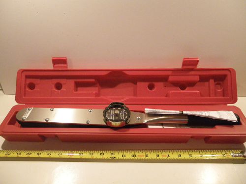 D3-250F-SS Drive Dial Torque Wrench 0-250 Ft. Lbs. 1/2&#034; with Case and Paperwork