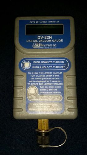 J/B Industries  DV-22N Digital Vacuum Gauge