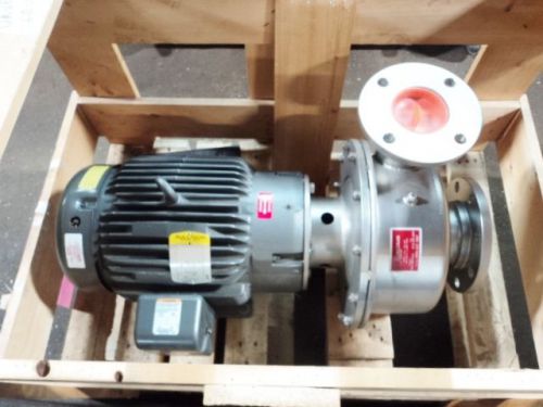 Baldor corcoran 15 hp stainless steel pump &amp; motor 220/440 3 ph for sale