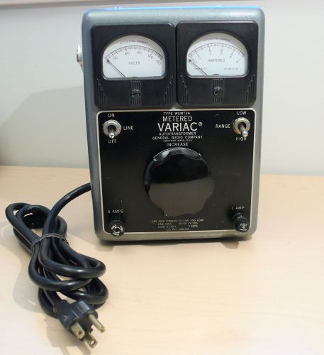 General radio genrad w5mt3a metered variac transformer for sale