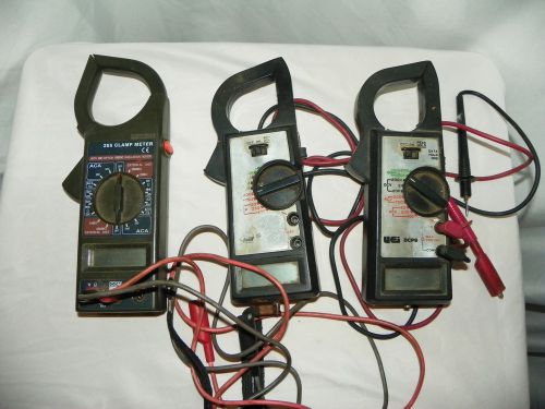 UEI DCP9 Clamp Meter 2 METERS &amp; 266 CLAMP METER  LOT OF 3 METERS!