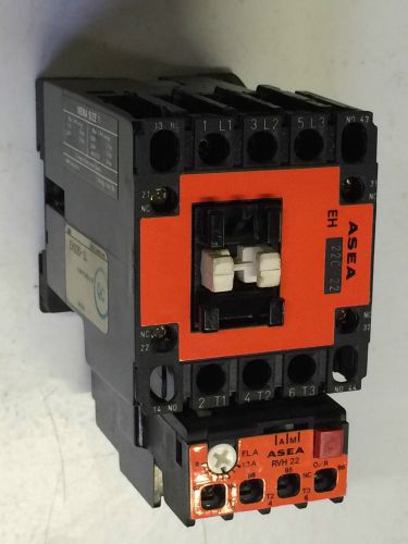 ASEA ABB EH22C-22 120V Coil, 27A, 10 Hp 3 Pole Contactor / Overload Relay RVH22