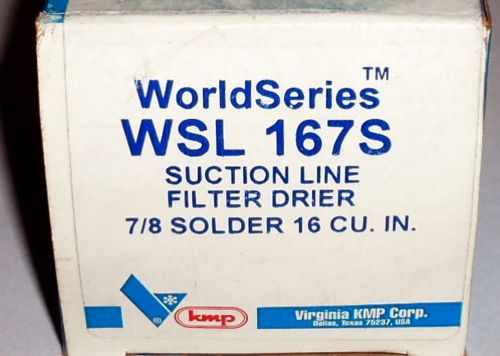 Virginia KMP WorldSeries WSL 167S Suction Line Filter Drier 7/8 Solder 16 CU. IN