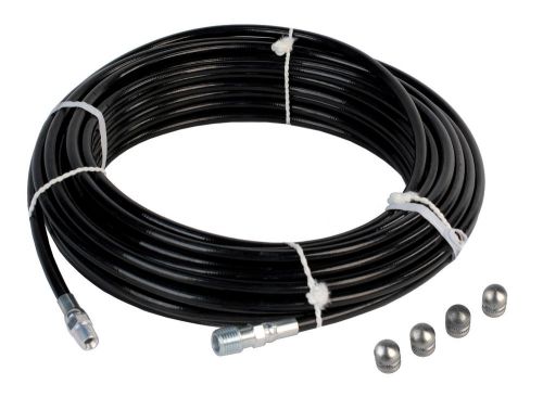 Sewer jetter hose &amp; 4 piece set nozzles 1/8&#034; x 50&#039; 4800 psi &amp; 3.5 button nose for sale