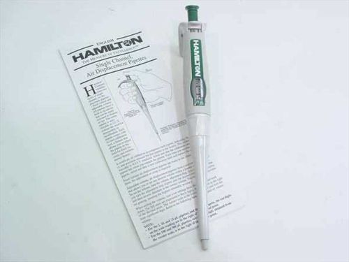 Hamilton softgrip 2.5 to 25 ul adjustable volume pipette 1708-34 for sale