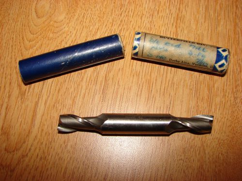 Union butterfield 2 flute double end mill size 7/16&#034; made in usa hsg8 for sale