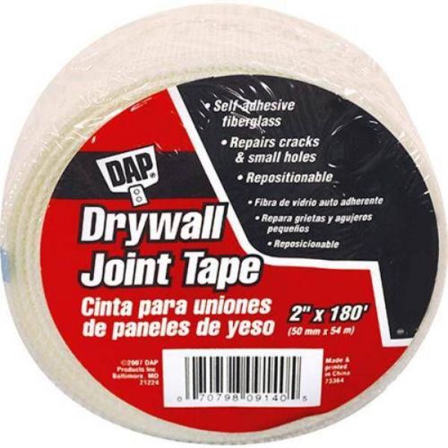 Dap fiberglass adhesive drywall joint tape - 2&#034; x 180&#039; for sale