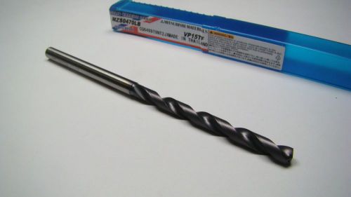 MITSUBISHI Carbide Coolant Drill 4.7mm 0.1850&#034; 140 Deg MZS0470LB VP15TF [1985]