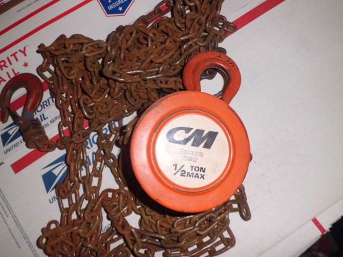 CM 1/2 Ton Chain Hoist Series 622 10 ft Of Lift
