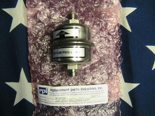Rpi midmark autoclave air vent bellows assembly for sale