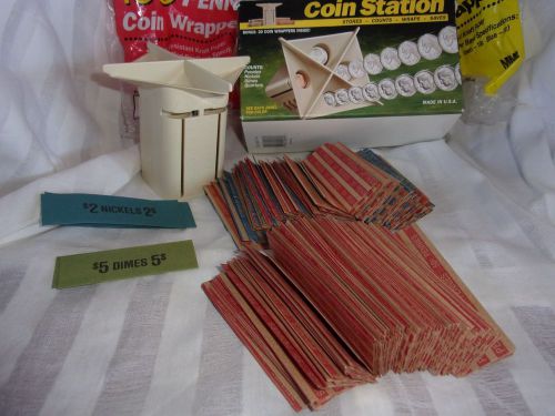 COIN SORTER WITH WRAPPERS NIB COUNTS, WRAPS, SAVES