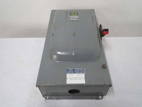 SQUARE D H86344-WKHE 100HP 200A AMP 600V-AC 3P FUSIBLE DISCONNECT SWITCH B491808