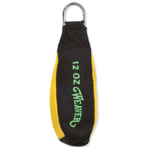 Weaver bullet throw weights 12 oz,yellow/black,offers easy rope attachment for sale