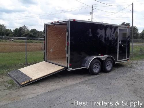 7x14 double motorcycle enclosed trailer w electrical package and drings 7 x 14 v for sale