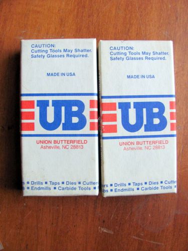 2 sets union butterfield  -hand tap set- 3 pc  7/16-20 nf hsg gh3 new usa made! for sale