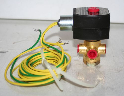 1/4&#034; 3-way  solenoid valve asco red-hat efhbl8320g176  new for sale
