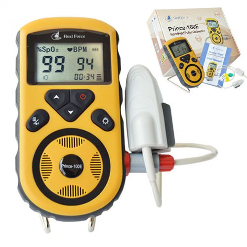 Alarm Large LCD  Prince 100E Handheld Pulse Oximeter SPO2 oximetro Dedo CE FDA