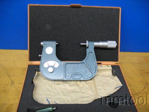 MITUTOYO 2&#034;- 3&#034; #510-107 INDICATING MICROMETER W/CASE, STANDARD, WRENCH***VGC***