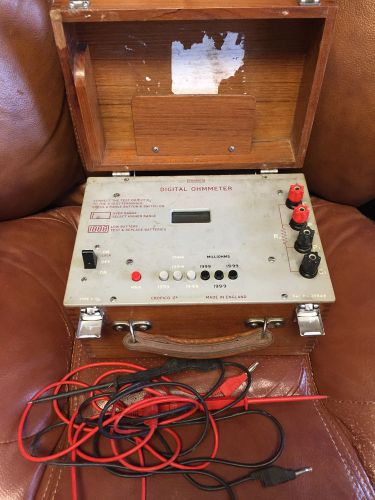 CROPICO DIGITAL OHMMETER  TYPE D O1  made in GERMANY