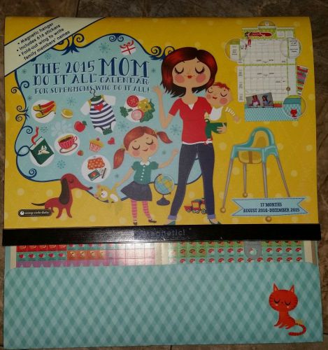 Magnetic 2015 do it all calender for super moms with 616 stickers