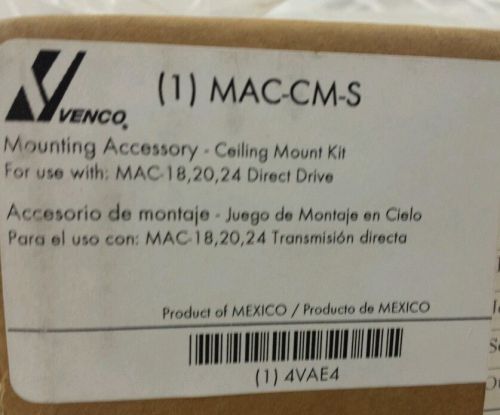 VENCO PRODUCTS MAC-CM-S Ceiling Bracket, Steel
