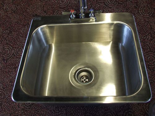Drop-In Sink, 1 Compartment, 20&#034; x 16&#034; x 8&#034; Deep