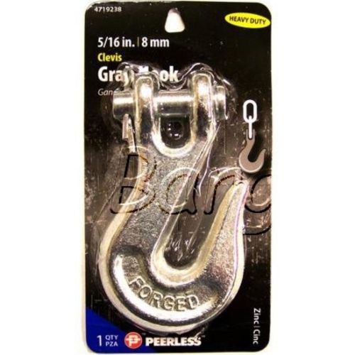 Peerless 5/16&#034; High Test Clevis Grab Hook for Logging or Towing