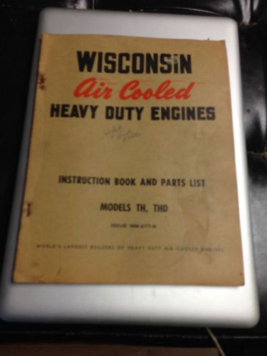 wisconsin engine instruction book and parts list