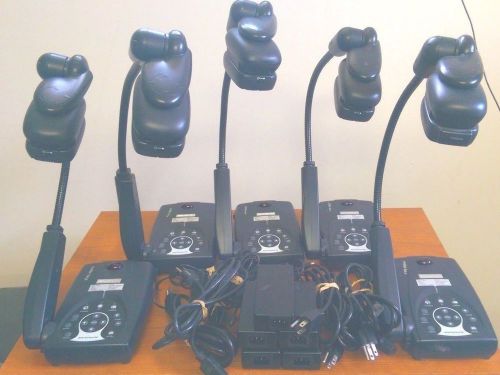 Lot of 5 AVerMedia AVerVision 130 Document Cameras with A/C Adapters