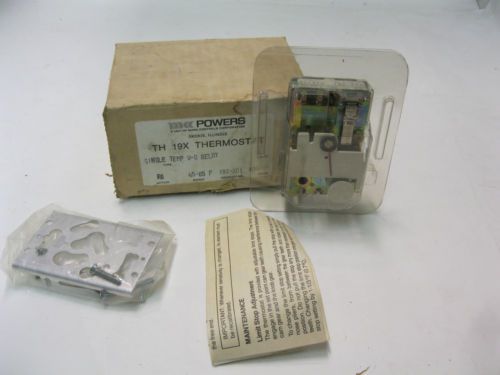 Powers Pneumatic Room Thermostat 192-201 TH 19X - Single Temp W/O Relay 038714