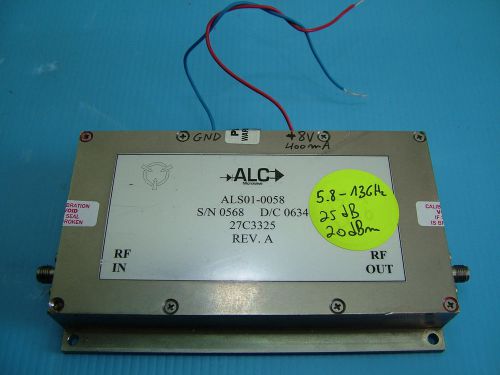 RF Amplifier 5.8GHz - 13GHz 25dBm ALS01-0058