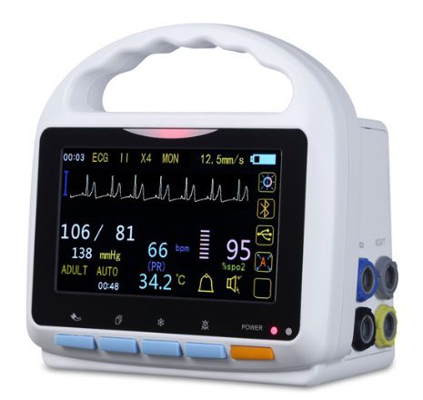 Touch screen,5.0 inch color TFT Screen Patient monitor