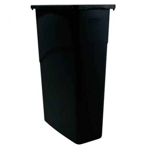 Slim Jim Waste Container 23 GAL Black 111 Trash Cans 354000BK 086876164855
