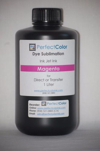 Magenta - Perfect Color Dye Sub (Dye Sublimation) 1 Liter Ink Bottle WF Epson DX