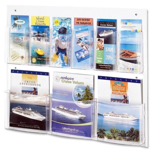 Safco Clear2c Magazine/Pamphlet Display 5666CL