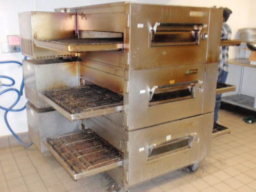 lincon impinger triple stacked gas pizza oven conveyor lincoln impinger 1600 gas