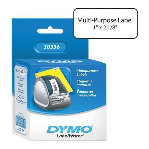 Dymo Standard LabelWriter Labels 1x2.12&#034;, 500 Labels/Roll #30336