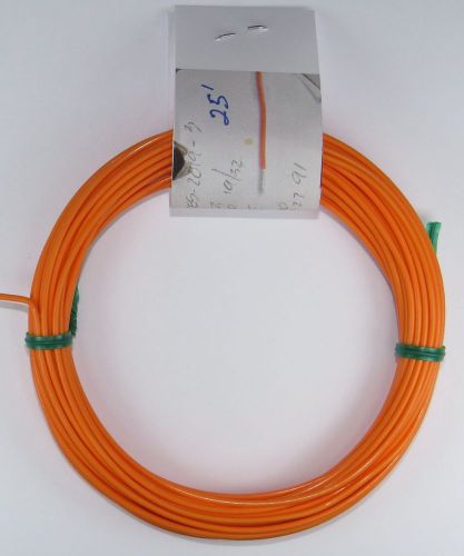 20 AWG Type E, 19 Strand, PTFE, 600v, Silver Plated Copper, 25&#039; Orange wire