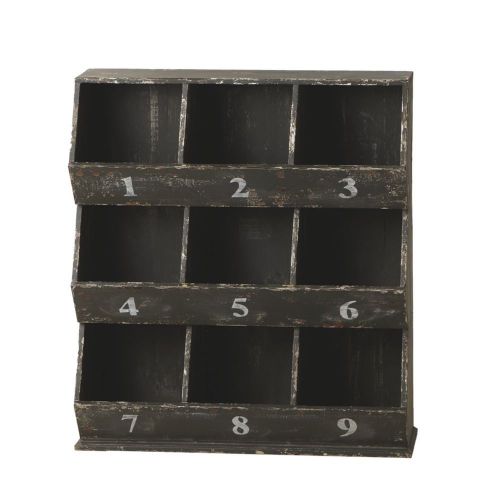 Industrial  Chic Vintage Number Storage Cubby Cabinet,31.5&#039;&#039;H.