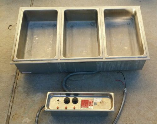 APW WYOTT DROP-IN 3 PAN HOT FOOD WELL Commercial Restaurant Warmer Steam Table