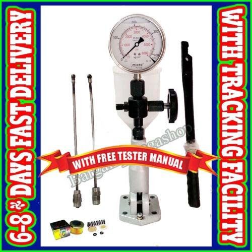 Diesel Injector Nozzle Tester Glycerin Filled Dual Scale 6000 BAR/PSI Gauge A302