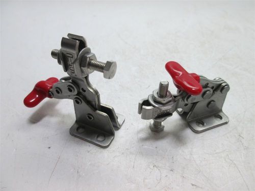 Lot of 2 destaco 305-u horizontal hold down clamps, holding capacity: 670n for sale