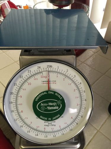 NEW: 25LB Accu-Weigh Yamato Mechanical Dial Scale SM (N)