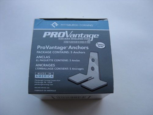 X5 NEW Pittsburgh Corning Pro Vantage Glass Block Anchor ProVantage set of 5