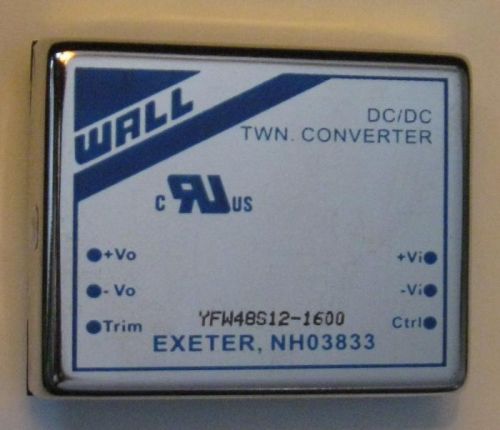 Wall DC/DC Converter YFW48S121600 Input 36 Volt to 75V DC | 12 VDC OUT