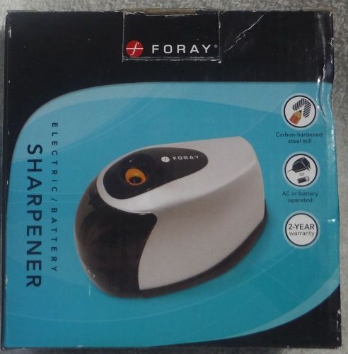 FORAY Electric / Battery Pencil Sharpener  Home or Office NEW in Box